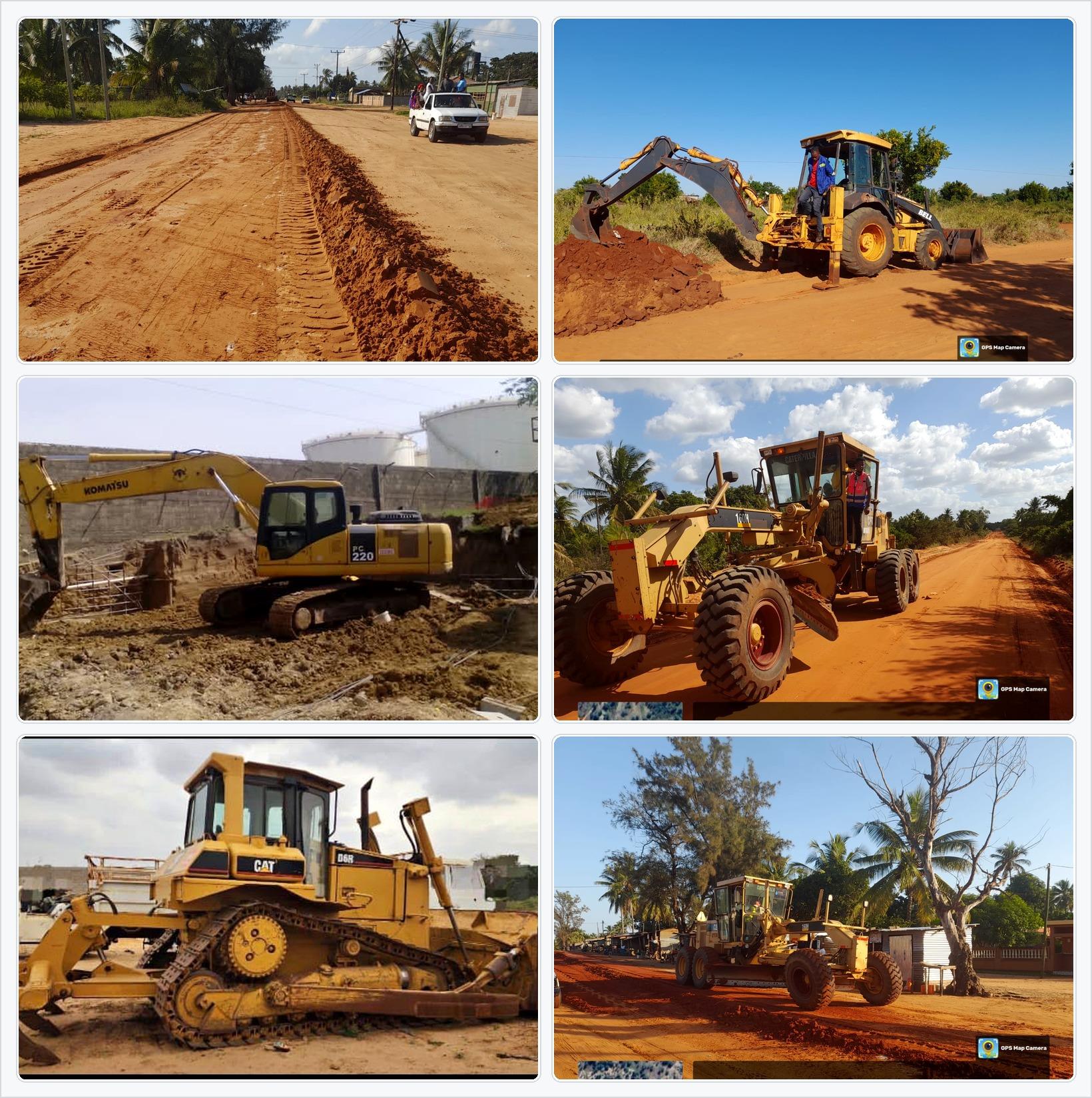 Equipamentos e trabalhos de terraplanagem